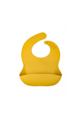 Oaki Baveta reglabila din silicon moale pentru bebelusi galben - BKid.ro