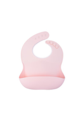 Oaki Baveta reglabila din silicon moale pentru bebelusi roz pal - BKid.ro