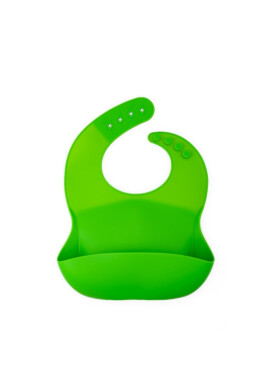 Oaki Baveta reglabila din silicon moale pentru bebelusi verde - BKid.ro