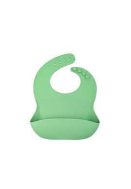 Oaki Baveta reglabila din silicon moale pentru bebelusi verde pal - BKid.ro