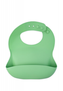 Oaki Baveta reglabila din silicon moale pentru bebelusi verde pal - BKid.ro