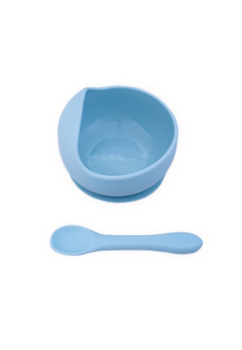 Oaki Set diversificare complet pentru copii din silicon Bleu - BKid.ro