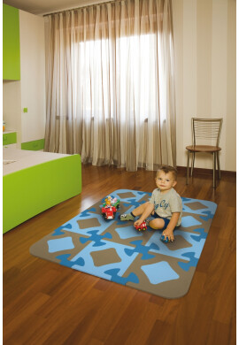 OK BABY Covoras pentru joaca OkBaby-899 albastru - BKid.ro