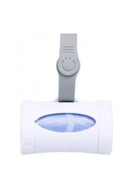 Ubbi Dispenser portabil pentru pungute scutece On The Go alb - BKid.ro