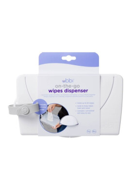 Ubbi Dispenser portabil pentru servetele umede On The Go alb - BKid.ro