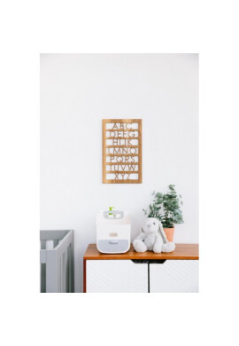 Ubbi Organizator scutece alb si gri - BKid.ro