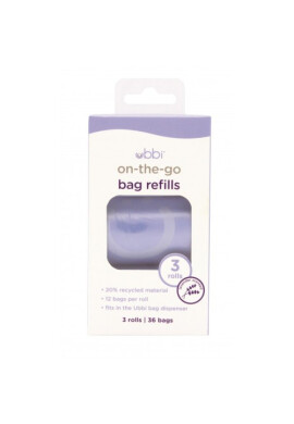 Ubbi Set 3 rezerve pungute scutece pentru dispenser portabil On The Go - BKid.ro