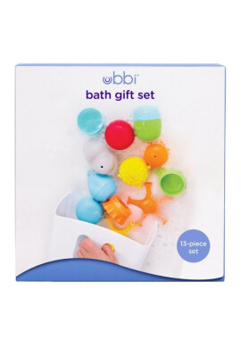 Ubbi Set cadou jucarii de baie si cosulet - BKid.ro