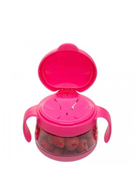 Ubbi Set cani pentru gustare roz si verde - BKid.ro