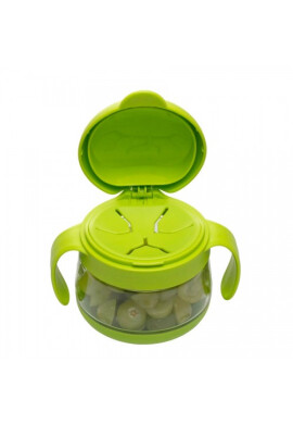 Ubbi Set cani pentru gustare roz si verde - BKid.ro