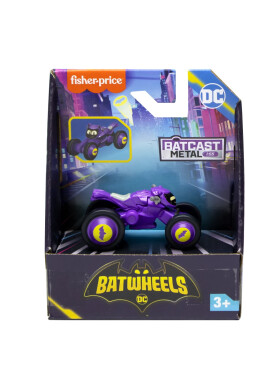 Fisher Price Mini vehicul din metal Batwheels Bibi The Batgirl Cycle 1:55 HXK50 - BKid.ro