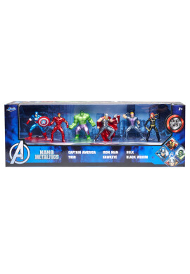 Jada Set 6 mini figurine metalice Marvel 4 cm - BKid.ro