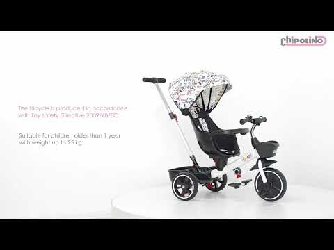Laugh lamp Substantially CHIPOLINO Tricicleta cu scaun rotativ Smart 360 Albastru - BKid.ro