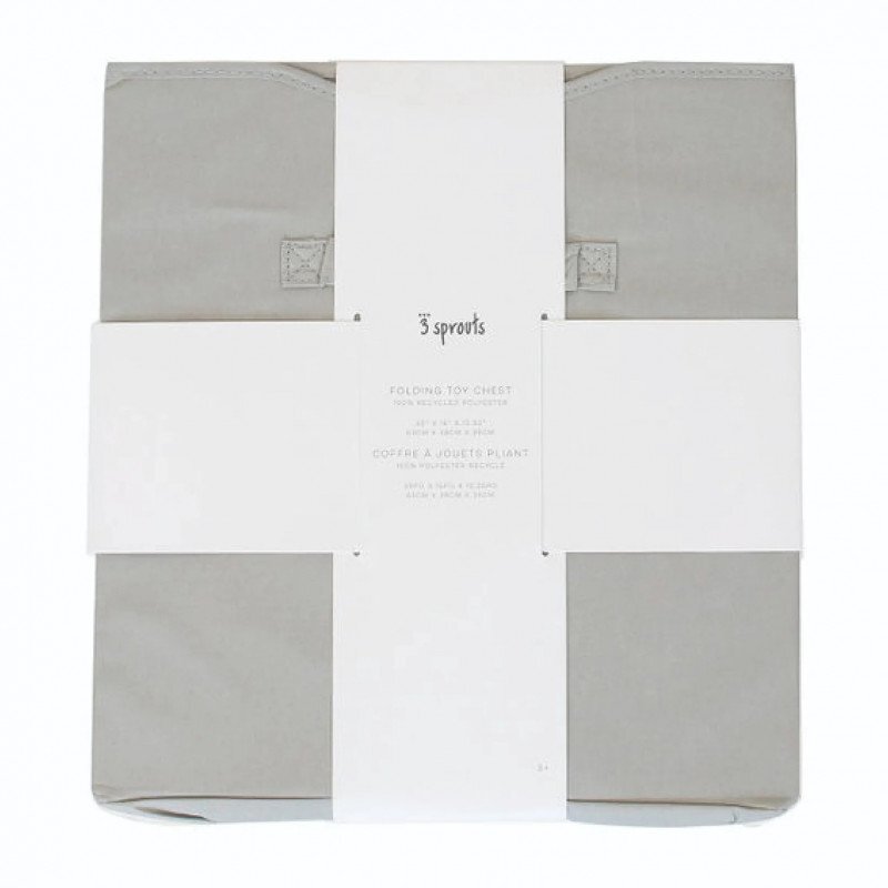 3 Sprouts Cufar pliabil pentru camera copiilor material reciclat Gri