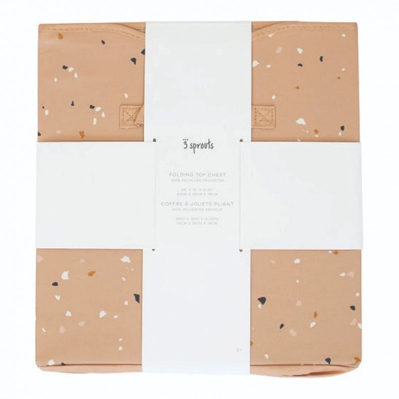 3 Sprouts Cufar pliabil pentru camera copiilor material reciclat Terrazzo Clay
