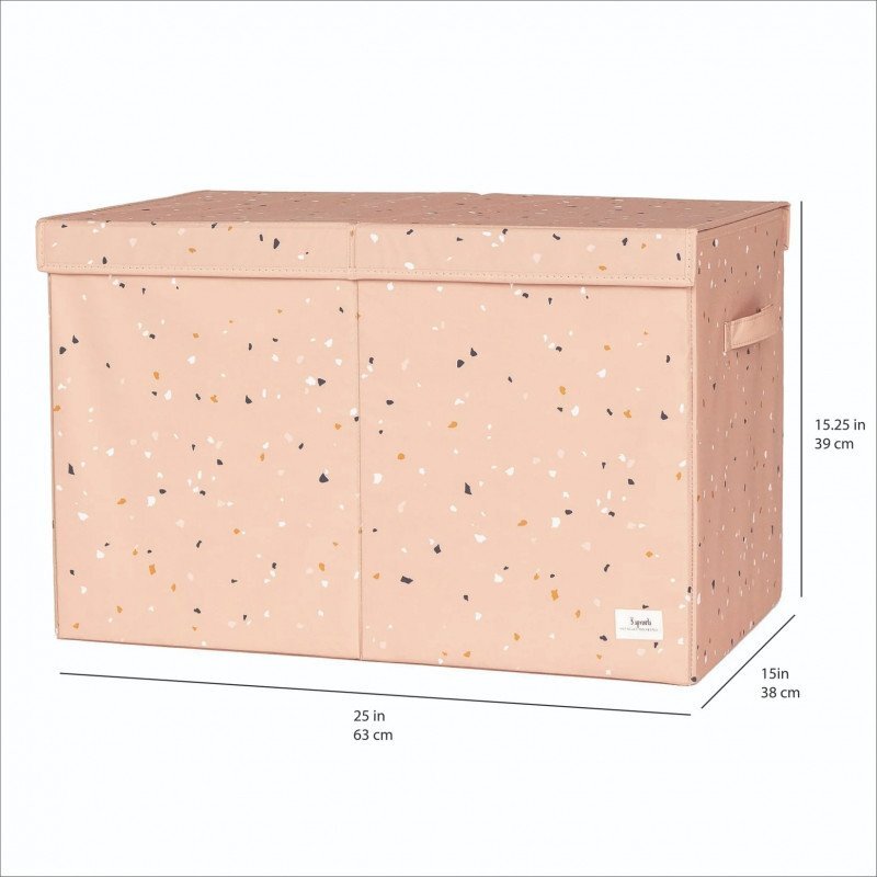3 Sprouts Cufar pliabil pentru camera copiilor material reciclat Terrazzo Clay