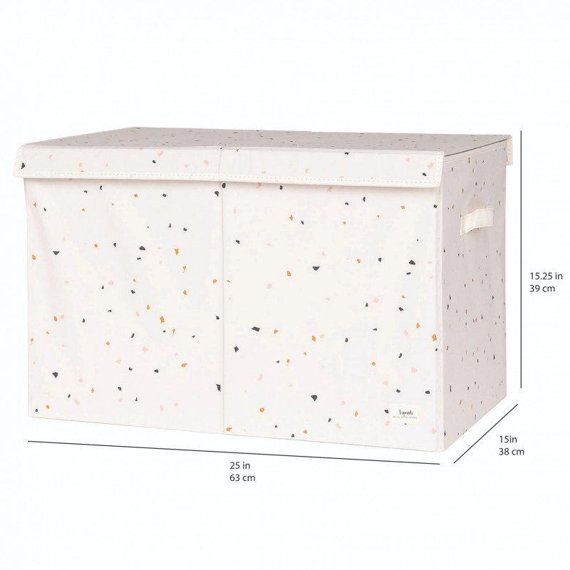 3 Sprouts Cufar pliabil pentru camera copiilor material reciclat Terrazzo Cream