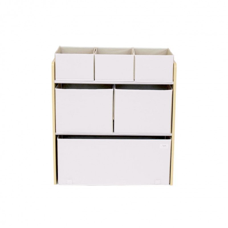 3 Sprouts Organizator din material reciclat pentru jucarii Cream