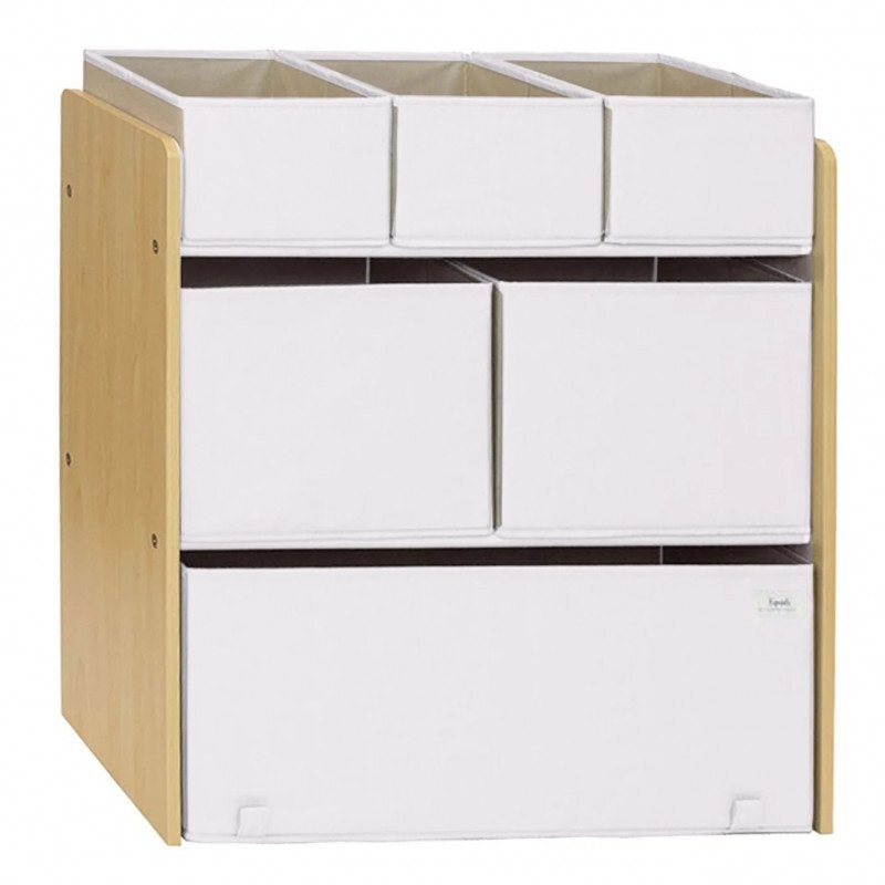 3 Sprouts Organizator din material reciclat pentru jucarii Cream