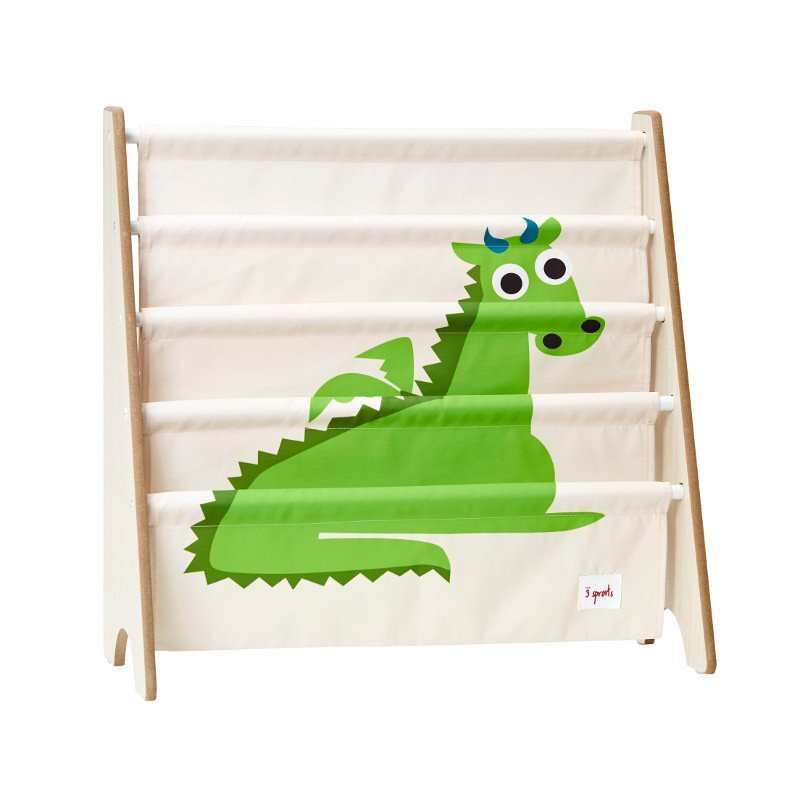 3 Sprouts Raft organizator de carti pentru copii Dragon