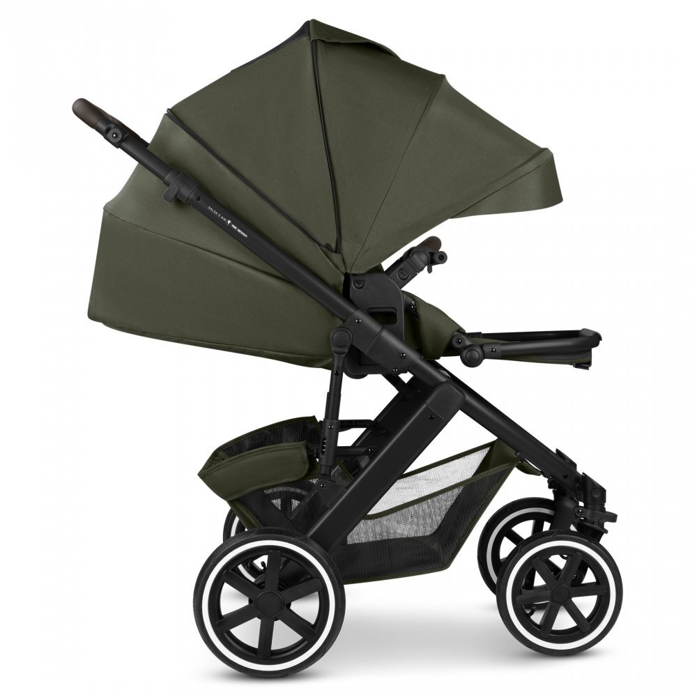 ABC DESIGN Carucior 2 in 1 pentru copii Salsa 5 Air Avocado cu suspensie maner ajustabil roti pneumatice suport pentru picioare reglabil greutate admisa 22 kg