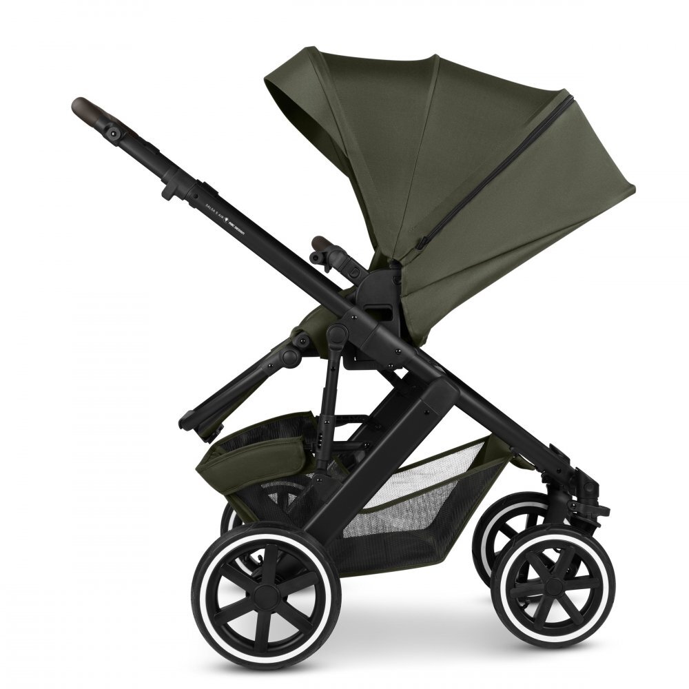 ABC DESIGN Carucior 2 in 1 pentru copii Salsa 5 Air Avocado cu suspensie maner ajustabil roti pneumatice suport pentru picioare reglabil greutate admisa 22 kg