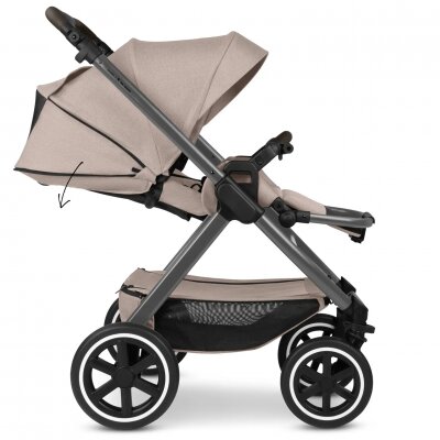 ABC DESIGN Carucior 2 in 1 pentru copii Samba 2 Camel cu suspensie maner telescopic frana de mana greutate admisa 22 kg
