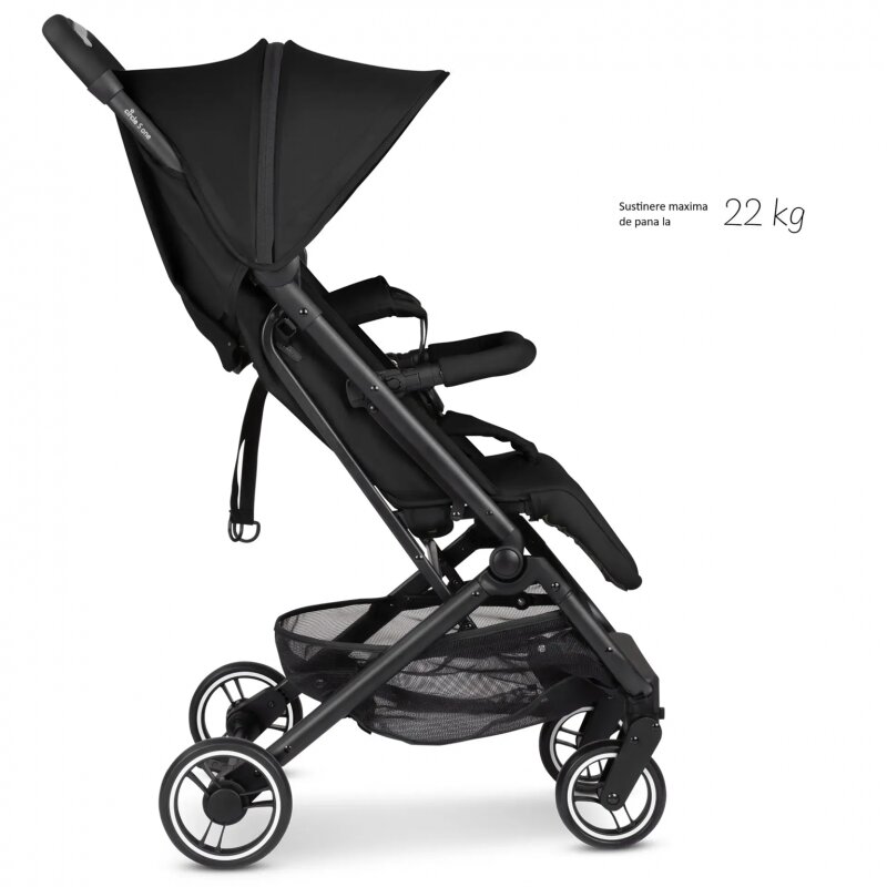ABC DESIGN Carucior sport pentru copii S One Circle Black suport reglabil pentru picioare pliere compacta greutate admisa 22 kg