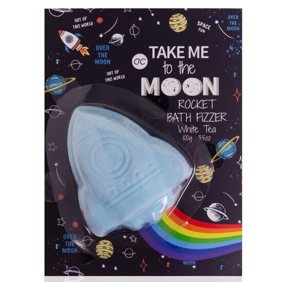 Accentra Bomba efervescenta de baie pentru copii Take me to the Moon Rainbow Trail Effect 100g