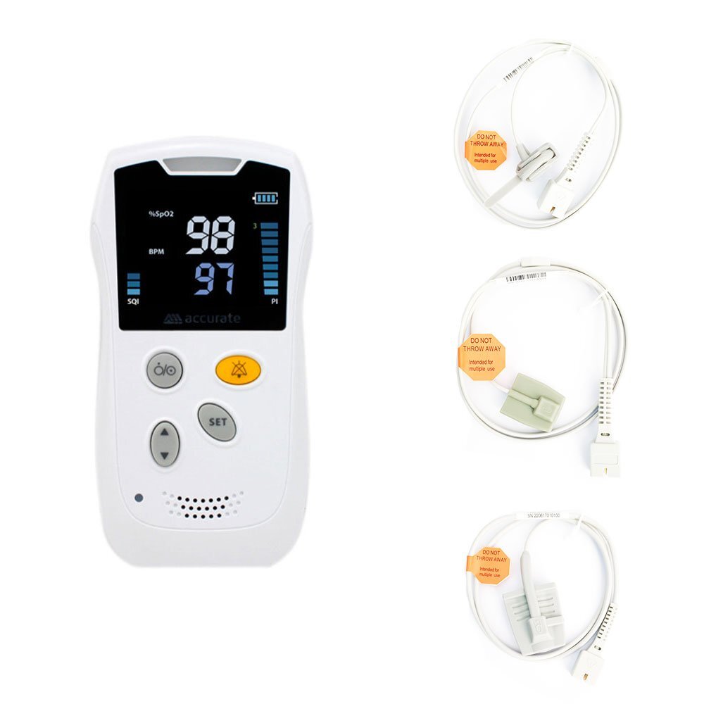 Accurate Pulsoximetru portabil HS10A senzor neonatal senzor pediatric senzor adulti