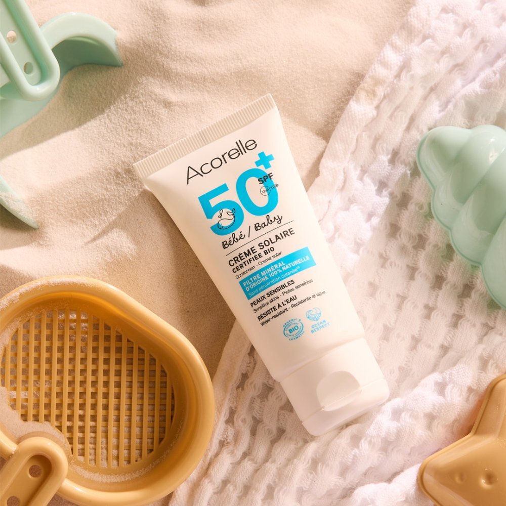 Acorelle Crema Bio protectie solara pentru bebelusi SPF50 fara parfum 50 ml