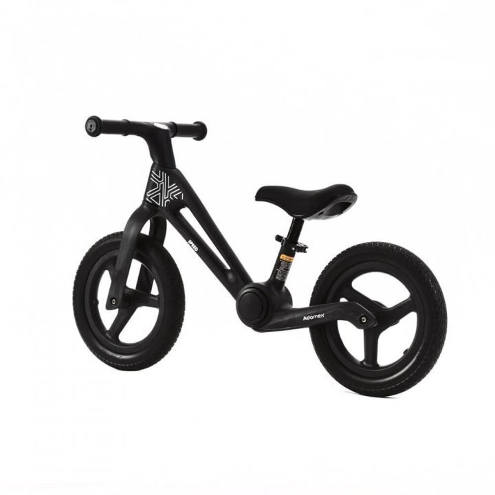 Adamex Bicicleta de echilibru pentru copii Speed M8 pliabila fara pedale cu Saua reglabila si manere confortabile 2-5 ani pana la 35 kg Black Onyx