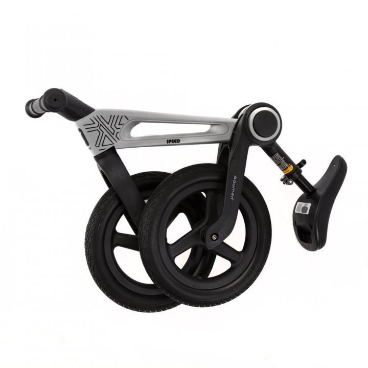 Adamex Bicicleta de echilibru pentru copii Speed M8 pliabila fara pedale cu Saua reglabila si manere confortabile 2-5 ani pana la 35 kg Grey Fox