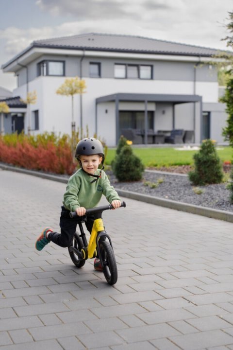 Adamex Bicicleta de echilibru pentru copii Speed M8 pliabila fara pedale cu Saua reglabila si manere confortabile 2-5 ani pana la 35 kg Mellow Yellow