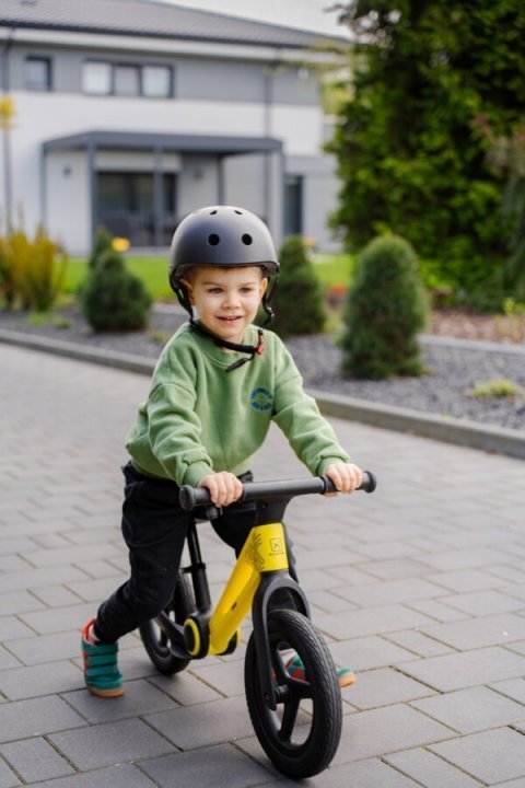 Adamex Bicicleta de echilibru pentru copii Speed M8 pliabila fara pedale cu Saua reglabila si manere confortabile 2-5 ani pana la 35 kg Mellow Yellow