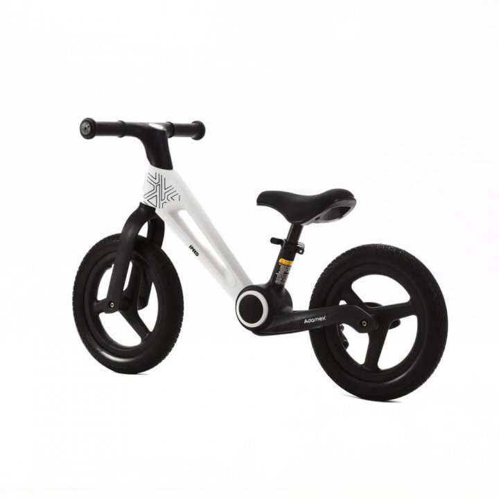 Adamex Bicicleta de echilibru pentru copii Speed M8 pliabila fara pedale cu Saua reglabila si manere confortabile 2-5 ani pana la 35 kg Snow White