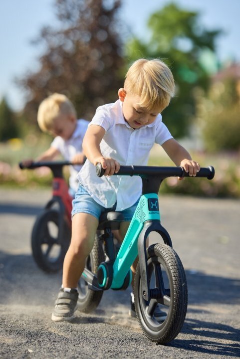 Adamex Bicicleta de echilibru pentru copii Speed M8 pliabila fara pedale cu Saua reglabila si manere confortabile 2-5 ani pana la 35 kg Turquoise