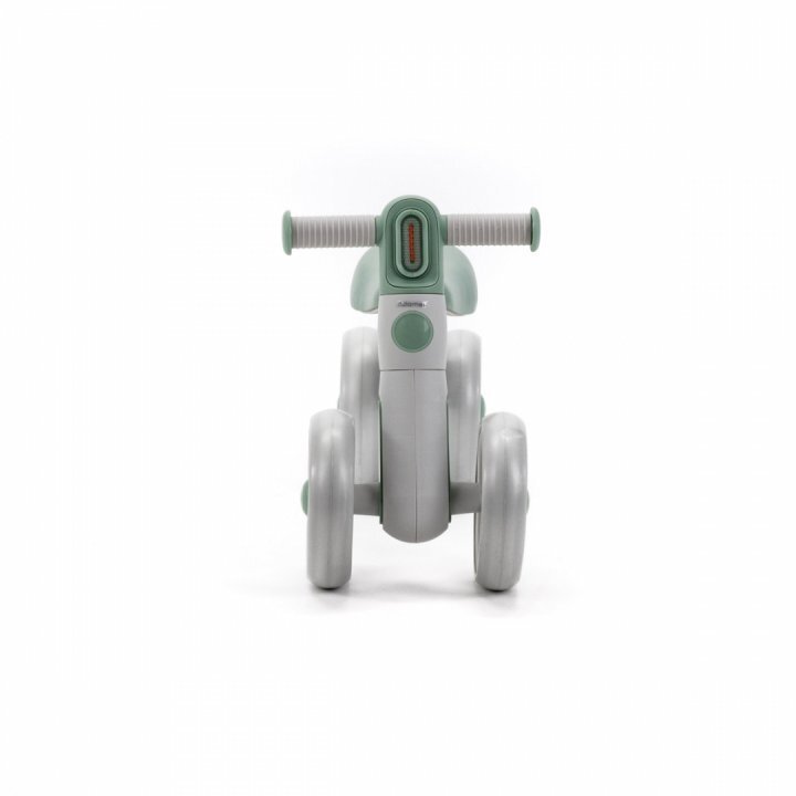 Adamex Bicicleta de echilibru pentru copii Welly cu 4 roti 3 moduri de iluminare LED in ghidon testata EN71 Grey Mint
