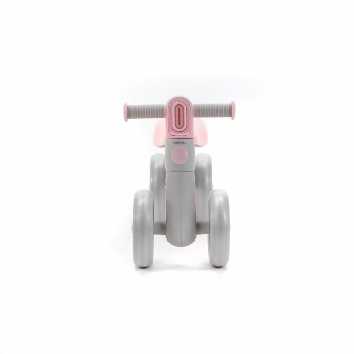Adamex Bicicleta de echilibru pentru copii Welly cu 4 roti 3 moduri de iluminare LED in ghidon testata EN71 Grey Pink