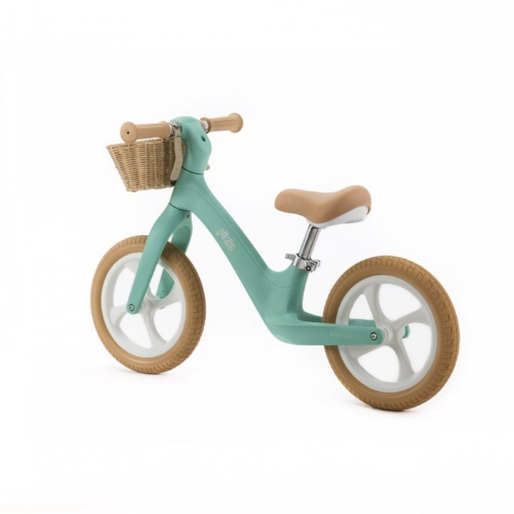 Adamex Bicicleta fara pedale pentru copii Pixie cu roti de 12 inch din spuma PU cu cosulet design retro scaun reglabil inaltime sezut 33-43 cm sarcina maxima admisa 50 kg 2-6 ani Prestige Mint