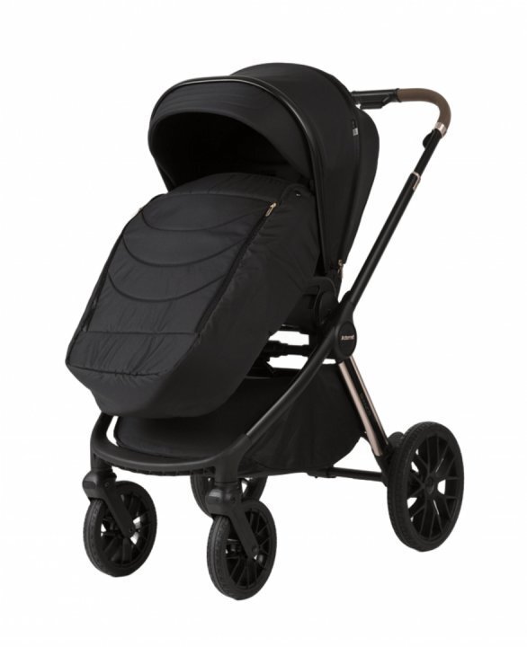 Adamex Carucior 2 in 1 Bianco Deluxe Collection cu suspensii maner reglabil certificat EN18882022 pana la 22 kg Champagne Carbon