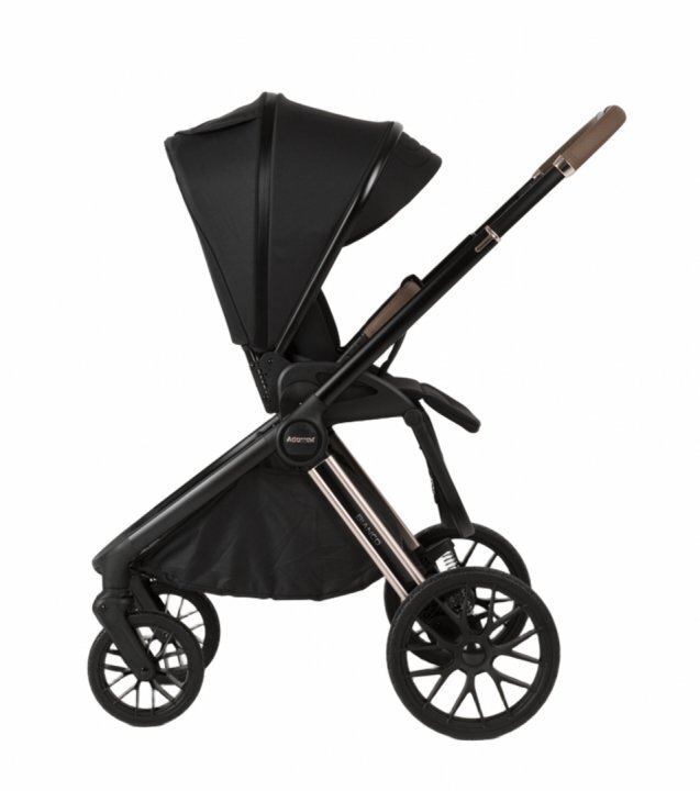 Adamex Carucior 2 in 1 Bianco Deluxe Collection cu suspensii maner reglabil certificat EN18882022 pana la 22 kg Champagne Carbon