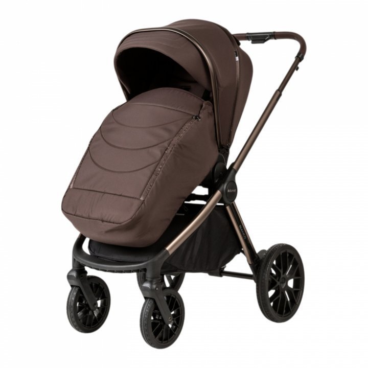 Adamex Carucior 2 in 1 Bianco Deluxe Collection cu suspensii maner reglabil certificat EN18882022 pana la 22 kg Chocolate Brown