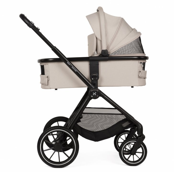 Adamex Carucior 2 in 1 pentru copii Nova premium doua piese distincte suspensii maner reglabil roti mari anti-pana greutate maxim admisa 22 kg accesorii incluse Bej