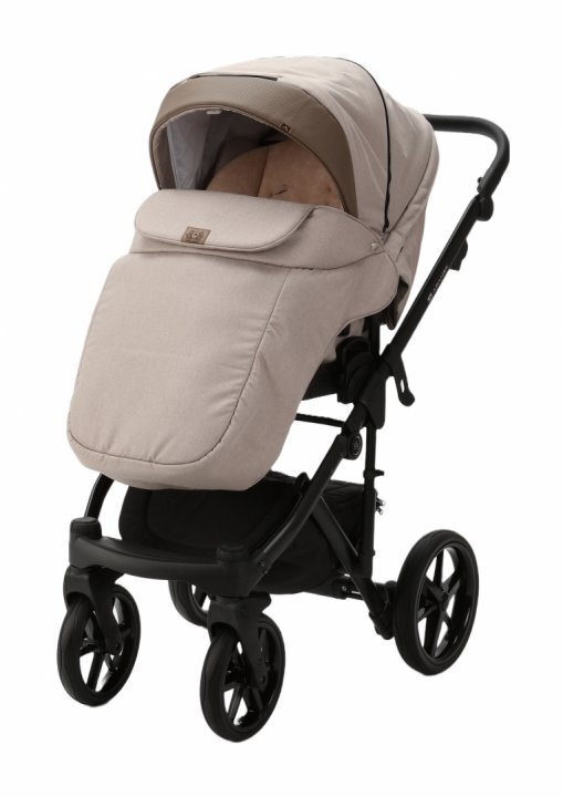 Adamex Carucior 3 in 1 Monaco Linen EcoLeather CR246 Sand Brown scoica testata ADAC suspensii maner reglabil suport reglabil pentru picioare accesorii incluse
