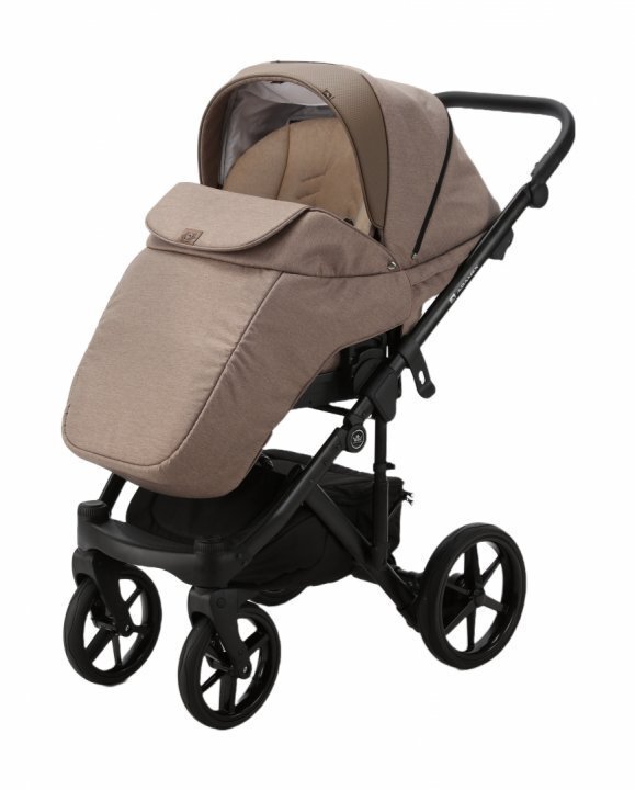 Adamex Carucior 3 in 1 Monaco Linen EcoLeather PS15 Brown Sugar scoica testata ADAC suspensii maner reglabil suport reglabil pentru picioare accesorii incluse