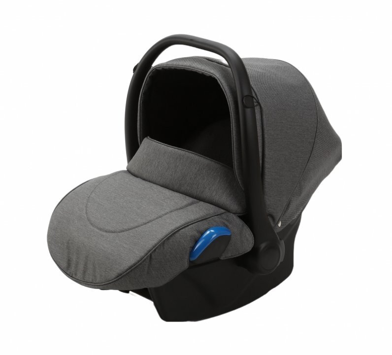 Adamex Carucior 3 in 1 Monaco Linen EcoLeather PS5 Graphite Grey scoica testata ADAC suspensii maner reglabil suport reglabil pentru picioare accesorii incluse