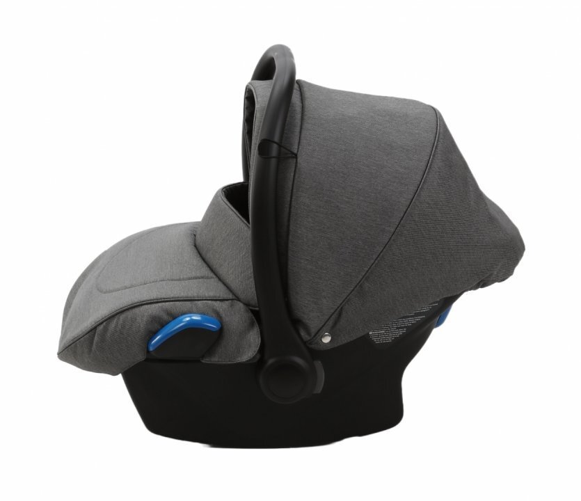 Adamex Carucior 3 in 1 Monaco Linen EcoLeather PS5 Graphite Grey scoica testata ADAC suspensii maner reglabil suport reglabil pentru picioare accesorii incluse