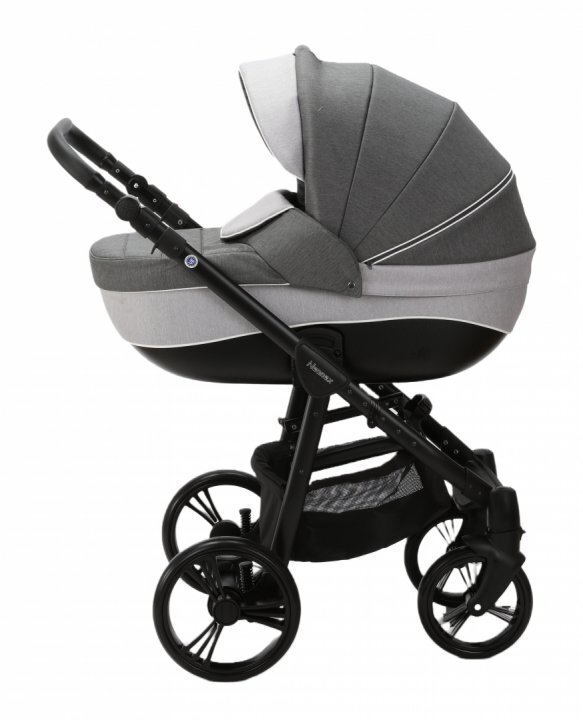 Adamex Carucior 3 in 1 Neonex TIP48C Stone Gray scaun auto iSize spatar reglabil pana la orizontala landou cu spatar reglabil suspensii accesorii incluse