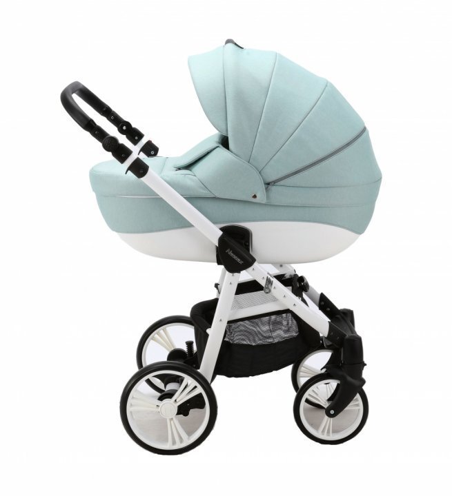 Adamex Carucior 3 in 1 Neonex TIP56B Green Mint scaun auto iSize spatar reglabil pana la orizontala landou cu spatar reglabil suspensii accesorii incluse